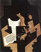 Juan Gris Guitar Pipe and Score oil